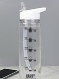 PMC black hydration tracker water bottle 750ml, imported from the UK