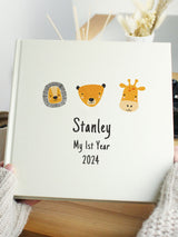 Next PMC Personalised Zoo Animals Square Baby Photo Album- Buy online at McGrocer