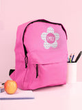 PMC pink personalised flower backpack 38.5cm (British brand)