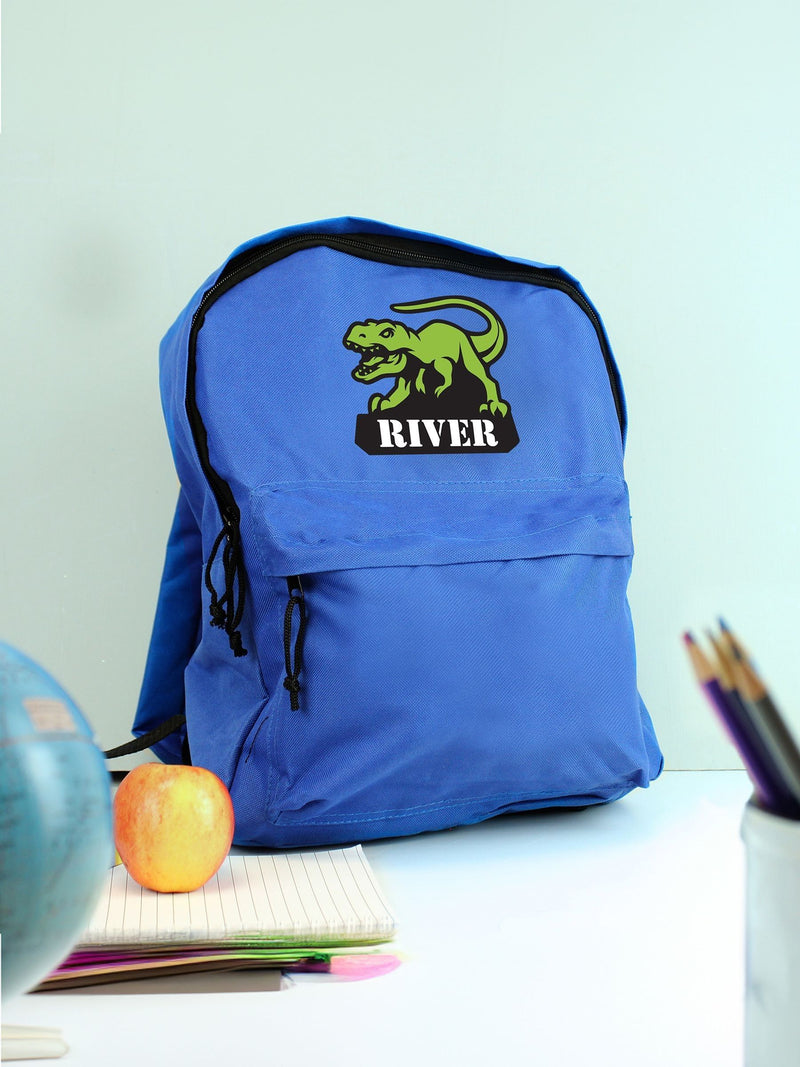 PMC blue dinosaur backpack, UK version