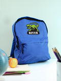 PMC blue dinosaur backpack, UK version