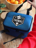 PMC football lunch bag personalised with name, imported from the UK