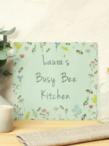 Next PMC Personalised Floral Glass Worktop Saver Chopping Board 27x29cm- Buy online at McGrocer
