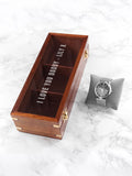 Treat Republic personalised wooden watch box, imported from the UK