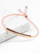 Next Treat Republic Gold Tone Personalised Identity Rope Bracelet Women's Bracelet 28cm- Buy online at McGrocer