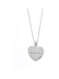 Treat Republic silver tone personalised heart photo locket 2cm pendant (British brand)