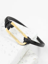 Next Treat Republic Shoreditch Leather Black Bracelet - Men's Personalised Accessory- Buy online at McGrocer