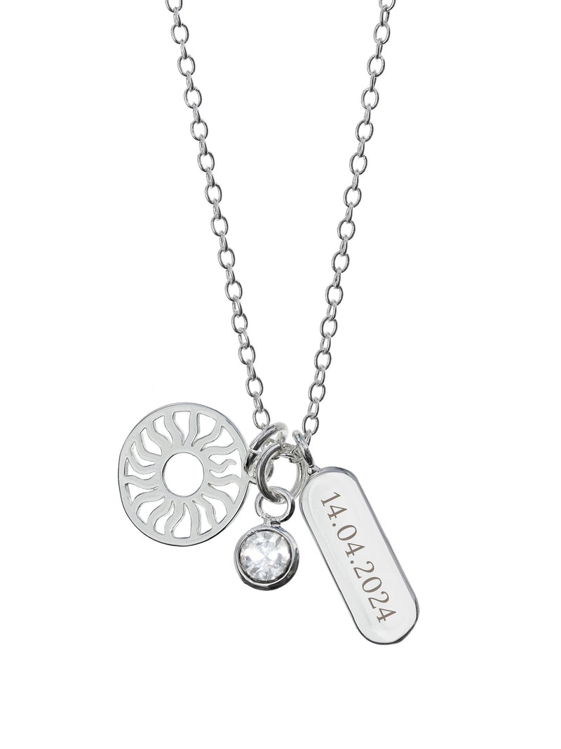 Treat Republic personalised eternal sun charms necklace - British product