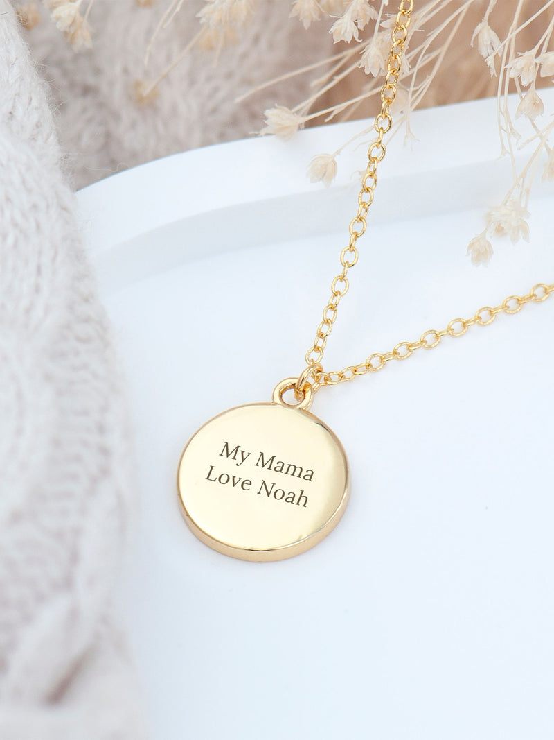 Treat Republic Gold Tone Personalised Sunburst Necklace