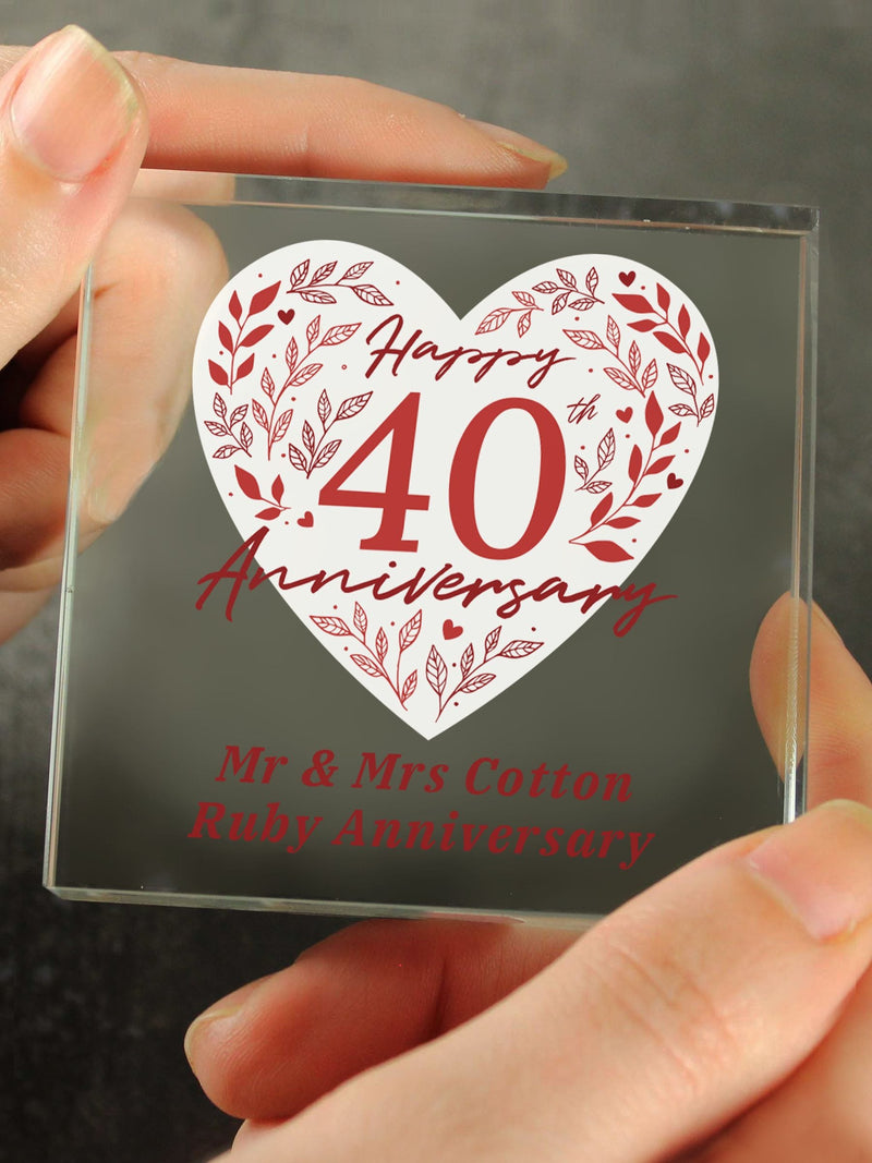 PMC crystal token 40th anniversary ornament (British brand)