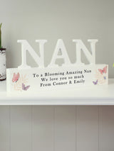 Next PMC Personalised Wooden Nan Ornament 10x20cm- Buy online at McGrocer