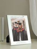 PMC silver personalised graduation photo frame 5x7 (British brand)