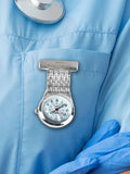 PMC silver personalised nurses fob watch, imported from the UK