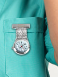 PMC silver personalised nurses fob watch, imported from the UK