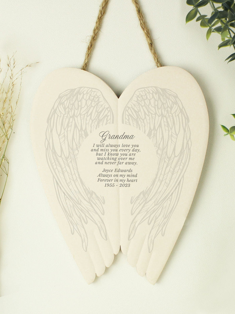 PMC white ceramic wings sympathy memorial decoration, imported from the UK