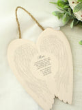 PMC white ceramic wings sympathy memorial decoration, imported from the UK