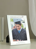 PMC silver graduation photo frame 4x6, UK version