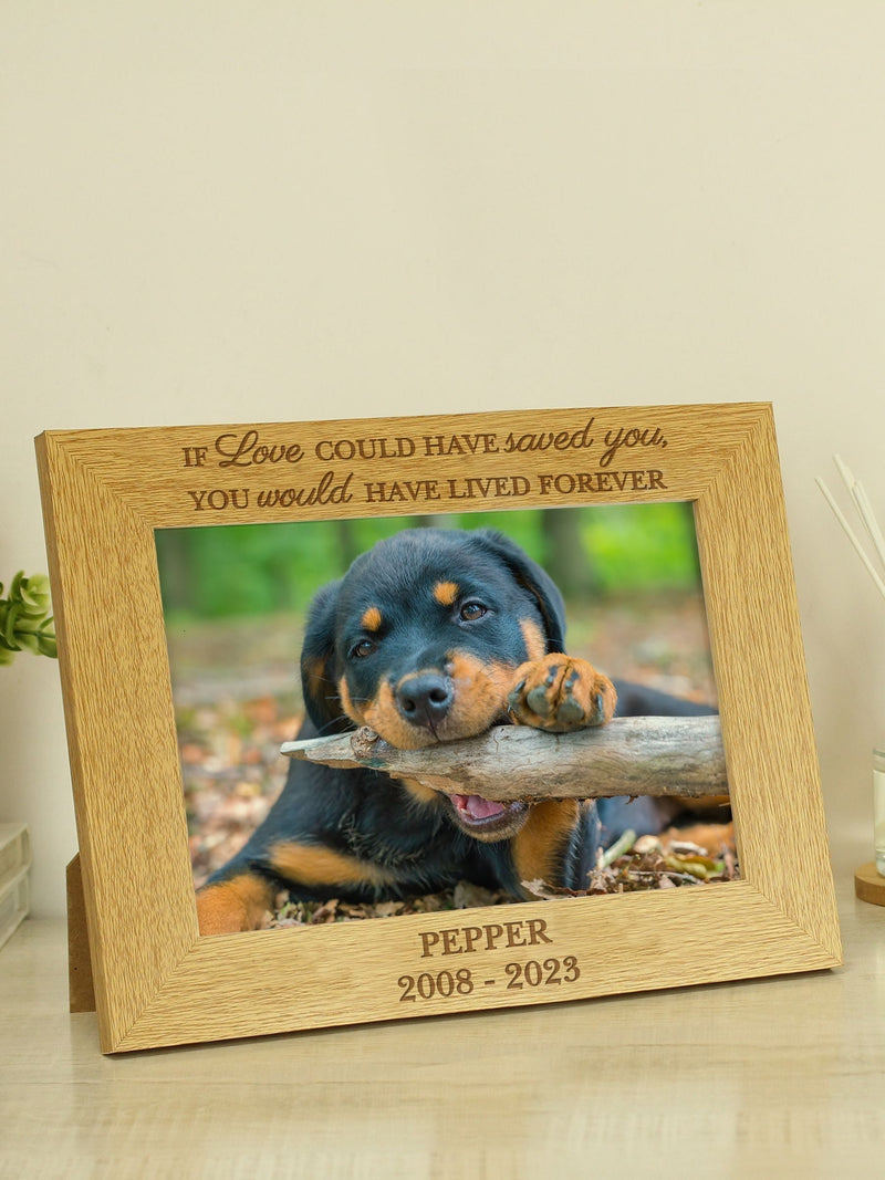 PMC personalised pet memorial 6x4 photo frame, imported from the UK
