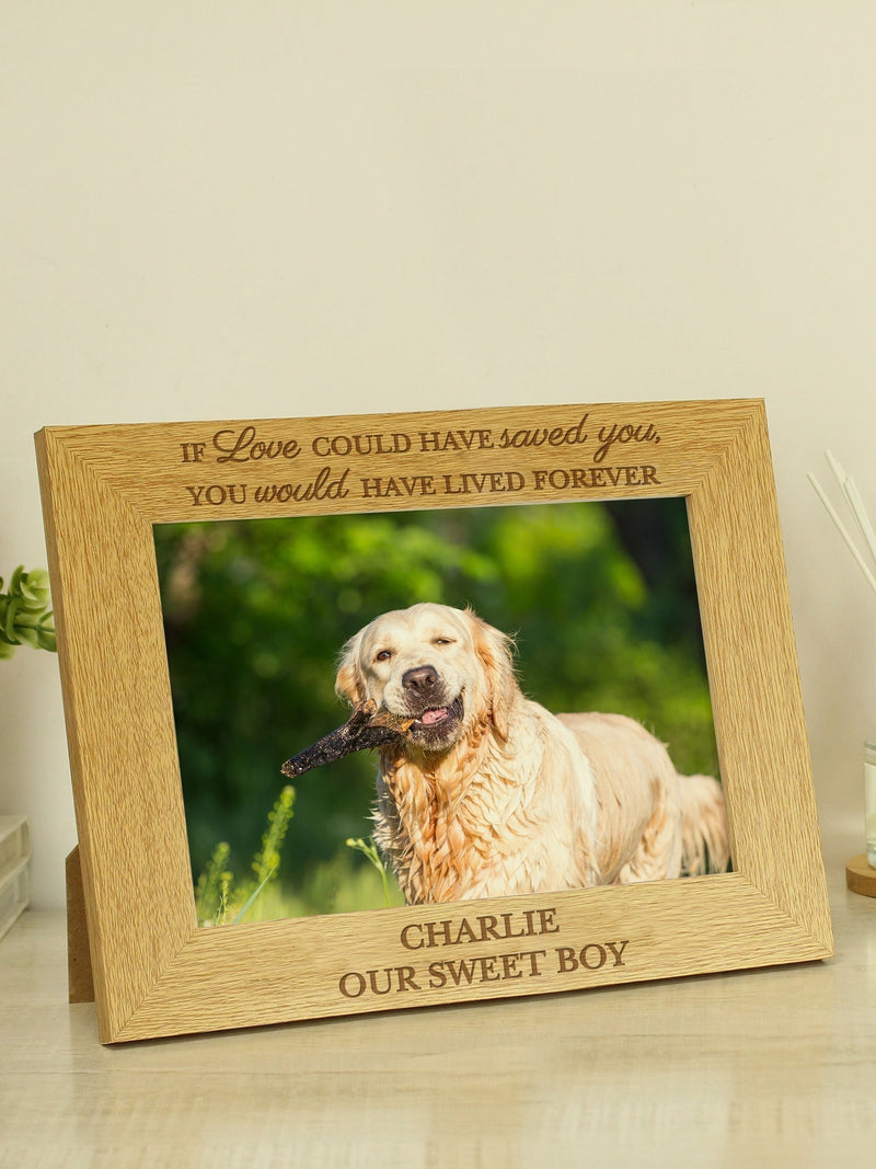 PMC personalised pet memorial 6x4 photo frame, imported from the UK