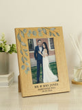 PMC personalised botanical wedding 6x4 photo frame, imported from the UK