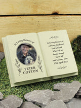 Next PMC Personalised Memorial Photo Upload Resin Book- Buy online at McGrocer