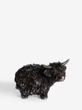 Large bronze Highland cow ornament Hamish - British product