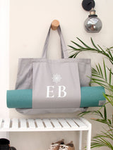 Next Treat Republic Grey Personalised Monogrammed Yoga Tote Bag 27L- Buy online at McGrocer