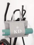 Treat Republic grey personalised yoga tote bag - British brand