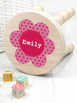Next Treat Republic Personalised Kid's Flower Wooden Stool- Buy online at McGrocer