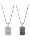 Treat Republic personalised snowflake obsidian dog tag necklace (British brand)