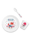Treat Republic kid's little fox dinner set, imported from the UK