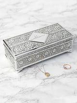 Next Treat Republic Silver Tone Personalised Jewellery Trinket Box- Buy online at McGrocer