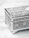 Treat Republic silver tone personalised trinket box (British brand)