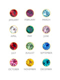 Treat Republic personalised star birthstone crystal necklace with adjustable chain (British brand)