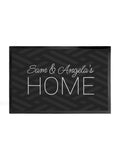 Treat Republic personalised grey patterned doormat 40x60cm, UK version