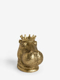 Hippo head glasses holder bronze gold 13cm - British product