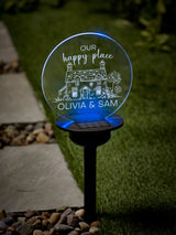 Next Loveabode Personalised Solar 'Our Happy Place' Garden Stake Light- Buy online at McGrocer