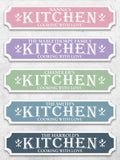 Loveabode personalised kitchen sign 50cm x 13cm (British brand)