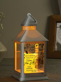 PMC Personalised Botanical Memorial Photo Upload White Lantern, imported from the UK