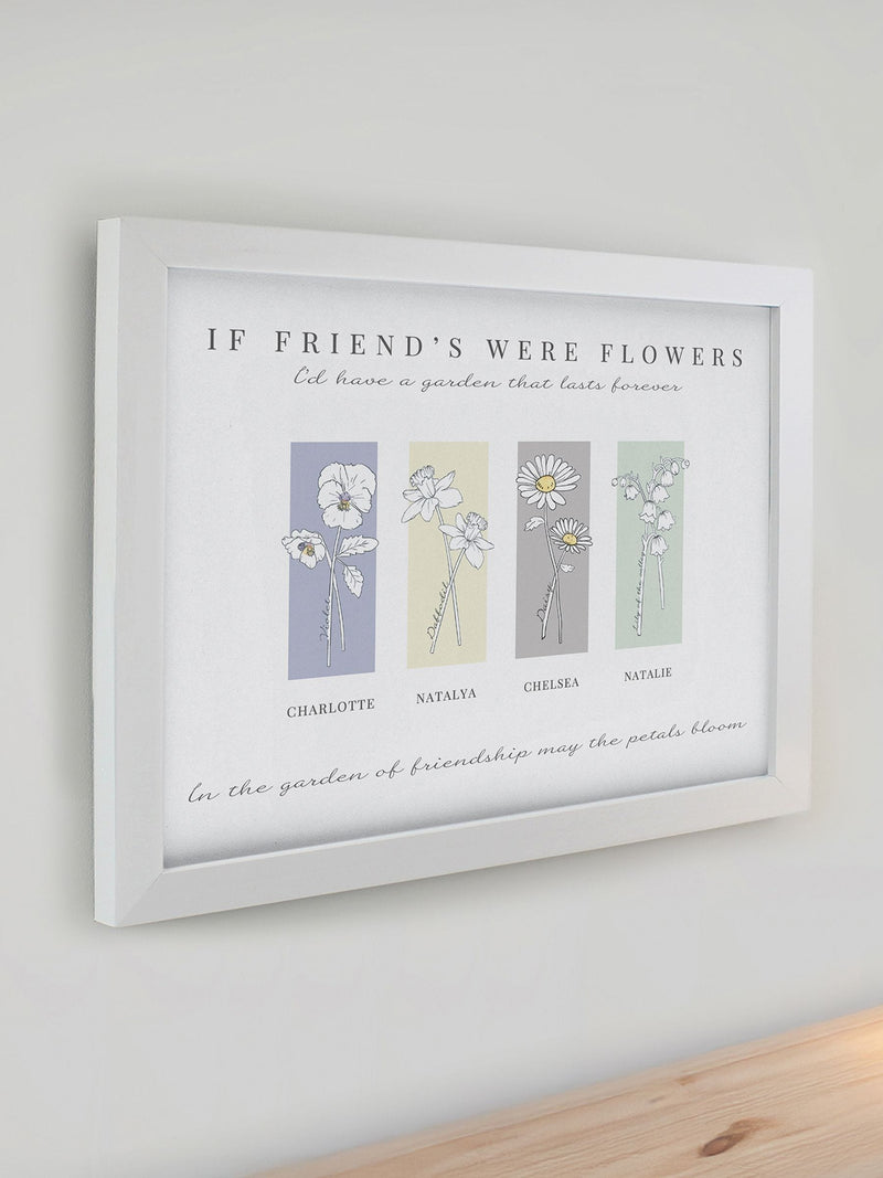 PMC Flower of the Month Framed Print A4, imported from the UK