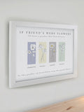 PMC Flower of the Month Framed Print A4, imported from the UK