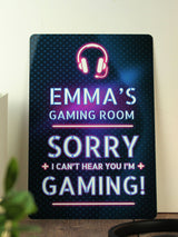 Next PMC Personalised I'm Gaming Metal Sign Gaming Wall Sign- Buy online at McGrocer