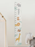 PMC personalised animal height white chart, imported from the UK