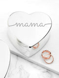 Treat Republic silver tone personalised heart jewellery box (British brand)