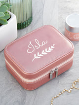 Next Treat Republic Personalised Pink Travel Jewellery Case 12x9x5cm- Buy online at McGrocer