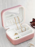 Treat Republic pink personalised travel jewellery case 12x9x5cm, imported from the UK