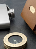 Treat Republic personalised brass compass (British brand)