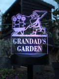 PMC personalised gnome solar light for garden - British product