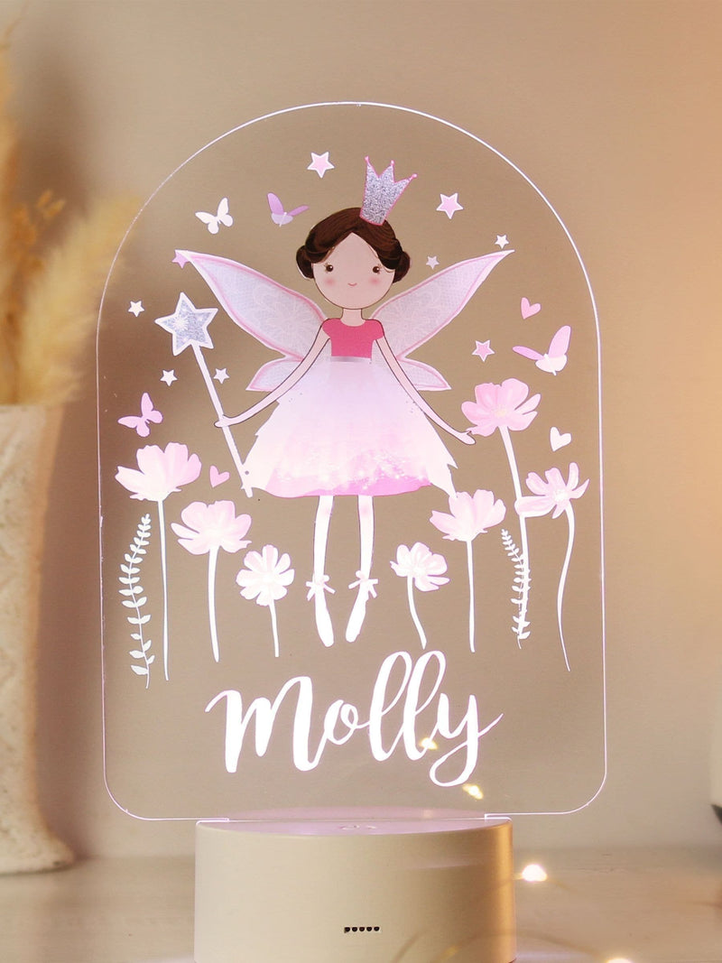 PMC personalised fairy LED night light, UK version