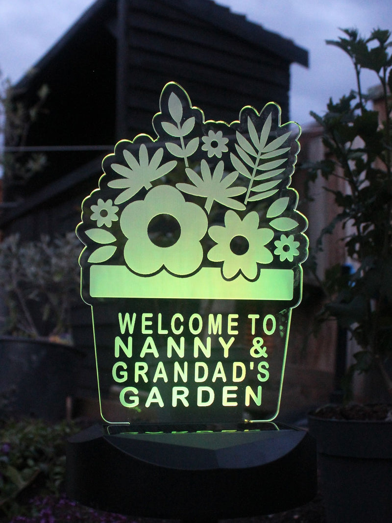 PMC personalised solar light - British product
